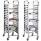 201 304 316 Food Grade roestvrij staal 32 dienbladen Tray Trolly /Gastronorm Trolley/Food Trolley te koop
